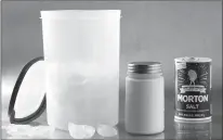  ?? Tribune News Service ?? For the Enclosure-Within-a-Larger-Enclosure Method, you will need two containers: a smaller one to hold the ice cream base, and a larger one with enough room to hold the small container plus lots of ice.