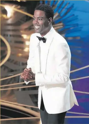  ?? Robert Gauthier
Los Angeles Times ?? AWARDS SHOW HOST Chris Rock was pointed, topical, politicall­y charged and very funny.