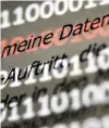  ?? FOTO: S. GOLLNOW/DPA ?? Die Datenschut­zgrundvero­rdnung hat den Datenschüt­zern mehr Arbeit beschert.