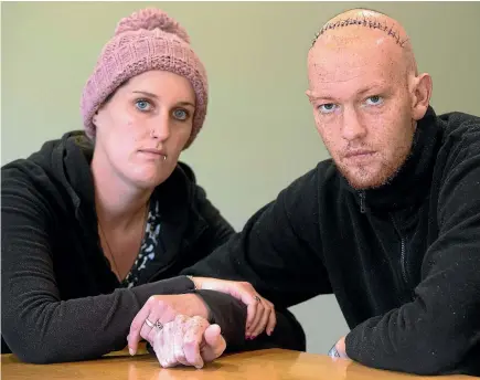  ??  ?? PHOTO: DEAN KOZANIC/FAIRFAX NZ
Jasmine Jackson and her partner, David Bain, face an uncertain future after Bain’s cancer was incorrectl­y diagnosed as depression.