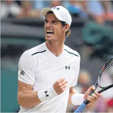  ??  ?? Andy Murray backs more show court matches for women.