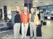  ??  ?? Airport-edinburgh, Scotland. Don Coursey, Dave Meyers, Steve Lincoln.