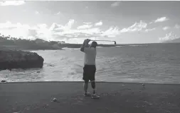  ?? Photo: Glenn Cassidy ?? Glenn Cassidy tees off at one of his favourite courses in Hawaii. He’s excited Saskatchew­an courses have re-opened and says COVID-19 protocols haven’t taken the fun out of the game.