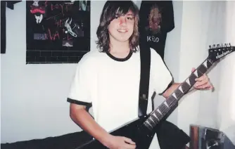  ??  ?? Joe Wijohn-Walker in a family handout photo at age 14, just before he started using drugs. He was found dead of a heroin and fentanyl overdose in 2016 after years of struggling with addiction.