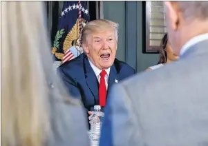  ?? AP PHOTO ?? President Donald Trump speaks about North Korea during a briefing on the opioid crisis, Tuesday.