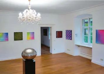  ?? Foto: Oliver Thiele ?? Sechs Künstler zeigen ihre Werke in der aktuellen Ausstellun­g in der Galerie im Unteren Schloss in Pähl.
