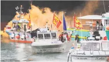  ?? Photo / AP ?? French fishermen angry over the loss of access to waters off their coast held a seven-hour blockade of Jersey yesterday.
