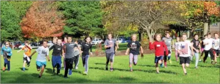  ?? DIGITAL FIRST MEDIA FILE PHOTO ?? Hundreds of Owen J. Roberts School District elementary students competed in an annual fun run at Warwick Park.