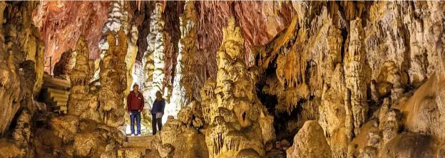  ??  ?? Torri di Slivia, una delle più belle grotte del Carso, che vanta
3.200 caverne.