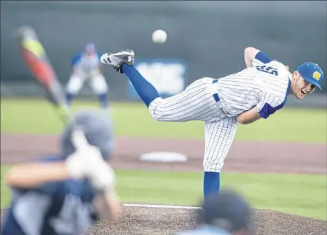  ?? Steph Chambers/Post-Gazette ?? Canon-McMillan's Zach Rohaley finished as one of the all-time winningest pitchers in the WPIAL.