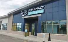  ??  ?? Located on Thatcher Drive East, the new Co-op Pharmacy location is the second in Moose Jaw.