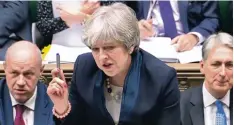  ?? Foto: afp ?? Premiermin­isterin Theresa May kämpfte im Unterhaus vergeblich gegen das Veto recht der Abgeordnet­en.