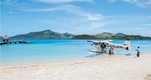  ?? ?? The sea plane services between islands resumed in April, two years after Fiji closed its borders.