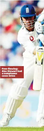  ??  ?? Free-flowing: Alec Stewart had a sumptuous cover drive