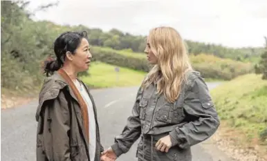  ?? // BBC AMERICA ?? Sandra Oh (izquierda) y Jodie Comer, en el último episodio de la serie ‘Killing Eve’