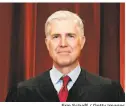  ?? Erin Schaff / Getty Images ?? Justice Neil Gorsuch has signaled openness to allowing religious beliefs to trump LGBTQ rights in hiring.