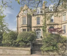  ??  ?? 2 Murrayfiel­d Avenue is a large Victorian end-terraced villa in a sought-after suburb of Edinburgh.