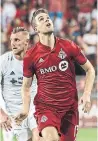  ?? THE CANADIAN PRESS ?? Since arriving in a trade from Columbus, Patrick Mullins has played six games for TFC.