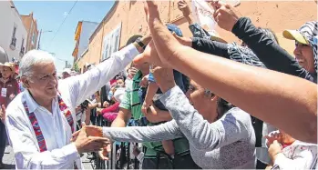  ?? /GETTY IMAGES ?? López Obrador lidera las encuestas hacia las eleciones del 1 de julio.