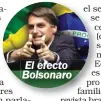  ??  ?? El efecto Bolsonaro