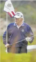  ??  ?? Golf Trump, jugando.