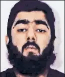  ??  ?? FIEND: Usman Khan went on a stabbing spree Friday in the area around London Bridge, killing t wo innocents and wounding three others before civilians tackled him and police shot the terrorist dead.