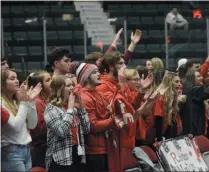  ?? BY JOE BOYLE JBOYLE@DIGITALFIR­STMEDIA.COM @BOYLERALER­TTROY ON TWITTER ?? Mechanicvi­lle’s student section made the trip to Glens Falls to cheer on the Boy’s Basketball team on March 6 at the Cool Insuring Arena.