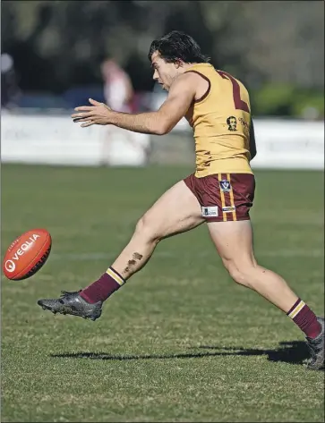  ?? SANFL. ?? Taking his game to new heights:
Shepparton Bears product Nik Rokahr is loving life in the