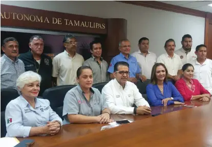  ?? EUGENIA GÓMEZ ?? Rueda de prensa en la UAT.