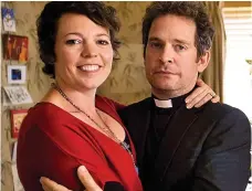  ??  ?? 2010 to 2014, REV: Tom Hollander starred as the Rev, with Olivia playing his wife, a barrister who struggles with life in their inner-city vicarage.