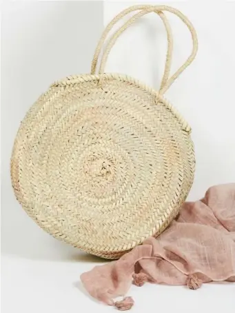  ??  ?? Marrakech Straw Basket Bag, £58, Free People