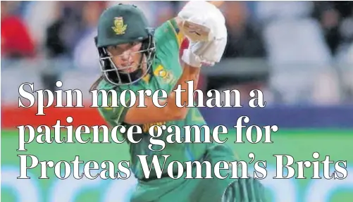  ?? | BackpagePi­x ?? TAZMIN Brits scored her second ODI hundred for the Proteas Women against Sri Lanka on Tuesday.