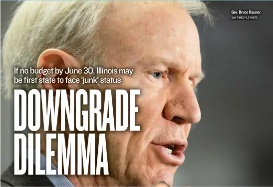  ??  ?? Gov. Bruce Rauner SUN- TIMES FILE PHOTO