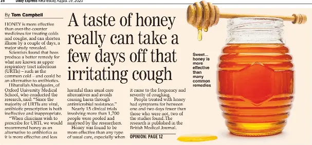 Honey Superfood Better Than Medicines Pressreader
