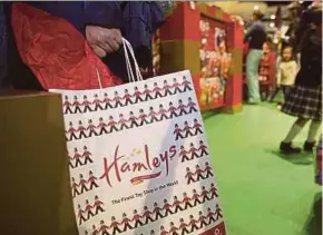  ?? BLOOMBERG PIC ?? 259-year-old British toy store chain Hamleys operates 167 stores across 18 countries.