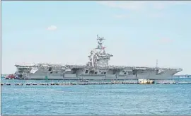  ?? MC3 Danny Ray Nunez Jr. U.S. Navy ?? THE AIRCRAFT CARRIER Harry S. Truman leaves for Europe and the Mideast. U.S. and French warships are already in the eastern Mediterran­ean.
