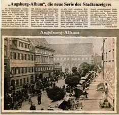  ?? Foto: Häußler ?? Am 8. September 1987 war Premiere für das „Augsburg Album“.