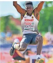  ?? FOTO: IMAGO ?? Jaron Boateng bei der U18-Europameis­terschaft im Olympic Park im ungarische­n Gyoer.