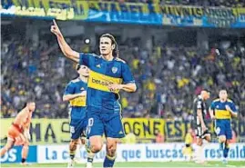  ?? PRENSA COPA ARGENTINA ?? FESTEJO. El uruguayo Cavani marcó un par de goles en el triunfo de Boca.