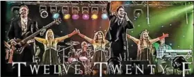  ?? SUBMITTED PHOTO ?? Twelve Twenty-Four will perform at SunnyBrook on Dec. 18. Don’t miss this high-energy, holiday rock concert.