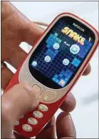  ??  ?? Le cultissime Nokia 3310 (version 2017) sera bientôt commercial­isé.
