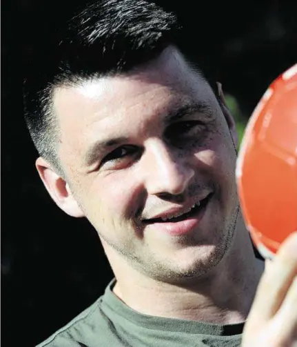  ??  ?? SPECIAL MOMENT: For Forres goalkeeper, Stuart Knight, who scored the equaliser against Lossiemout­h with a header from a corner in the last minute of added time.