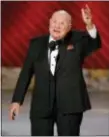  ?? MARK J. TERRILL — AP FILE ?? In this file photo, Don Rickles is honored for best individual performanc­e in a variety or music program for “Mr. Warmth: The Don Rickles Project,” at the 60th Primetime Emmy Awards in Los Angeles.
