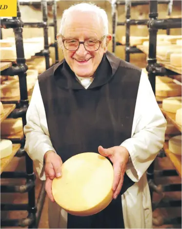  ?? MAX LEIGHTON FOR NATIONAL POST ?? Brother Alberic has been the Notre Dame des Prairies monastery’s sole full-time cheesemake­r.