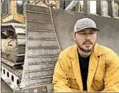  ?? JONATHAN J. COOPER/AP ?? Dustin Westfall, 29, a dozer operator working the Carr Fire, rests as crews scout a route for him to clear in Igo, Calif.