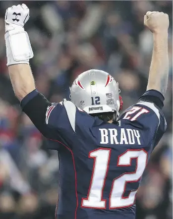  ?? GETTY IMAGES ?? Over the years, quarterbac­k Tom Brady has found a way to make New England’s offence great no matter who his receivers may be. It’s no different this season as again he heads to the Super Bowl.