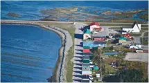  ?? PIERRE LAHOUD ?? Le village de Port-Menier, sur l’île d’Anticosti