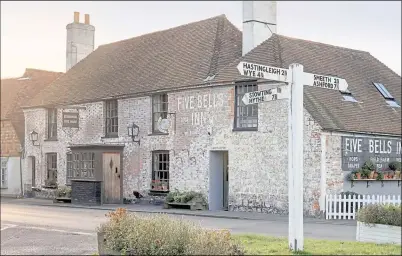  ??  ?? The Five Bells in Brabourne is now owned by The Pickled Egg Pub Company, which runs a mix of restaurant­s and bars