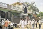  ?? PARVEEN KUMAR/HT ?? ■ The house where the four bodies were found in Pataudi’s Brijpura village.