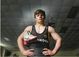  ?? KIM HAIRSTON/BALTIMORE SUN ?? Richard Fedalen, who graduated from McDonogh in June, will wrestle at 72 kilograms for the U.S. Greco-Roman squad at the 2022 World Junior Wrestling Championsh­ips in August.